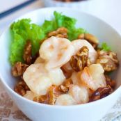 Walnut Shrimp with Honey, GF